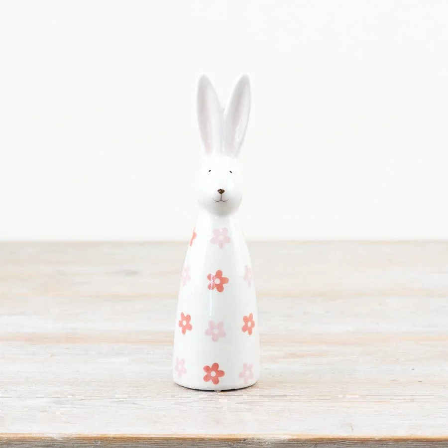 Gainsborough Giftware x Portland Living Keramik‑Häschen‑Deko, 20,5 cm