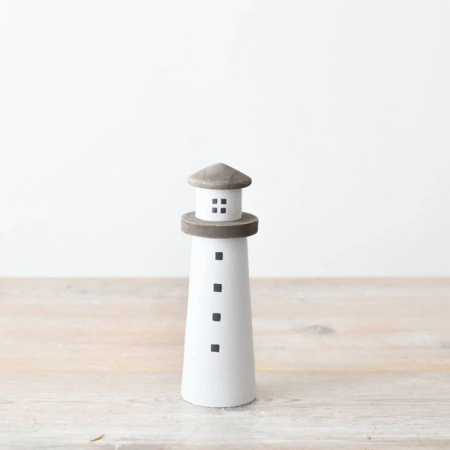 Gainsborough Giftware x Portland Living Hoher Leuchtturm-Deko, 20 cm