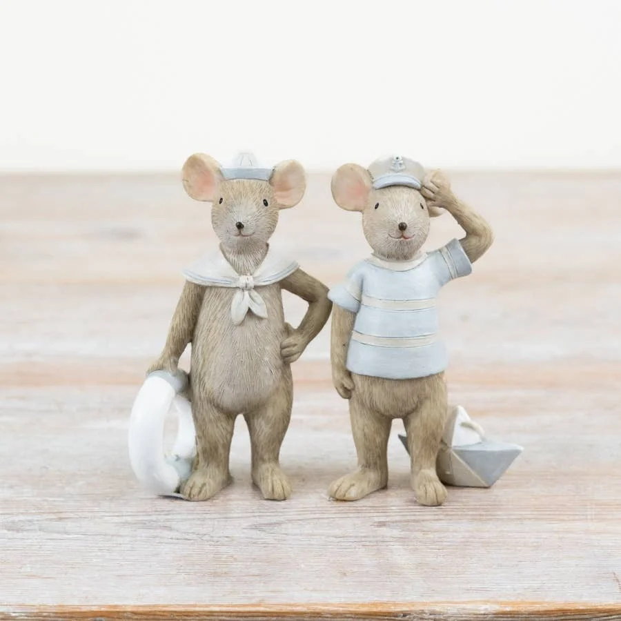 Gainsborough Giftware x Portland Living 2/Ein Matrosen-Maus-Ornament, 18 cm