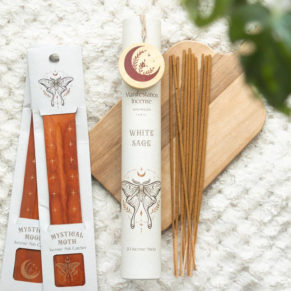 Something Different Wholesale Weisser Salbei Manifestations-Räucherstäbchen-Geschenkset