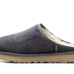 Classic Slip-On Shaggy Suede Slipper "Dark Grey" 1153104 DGRY