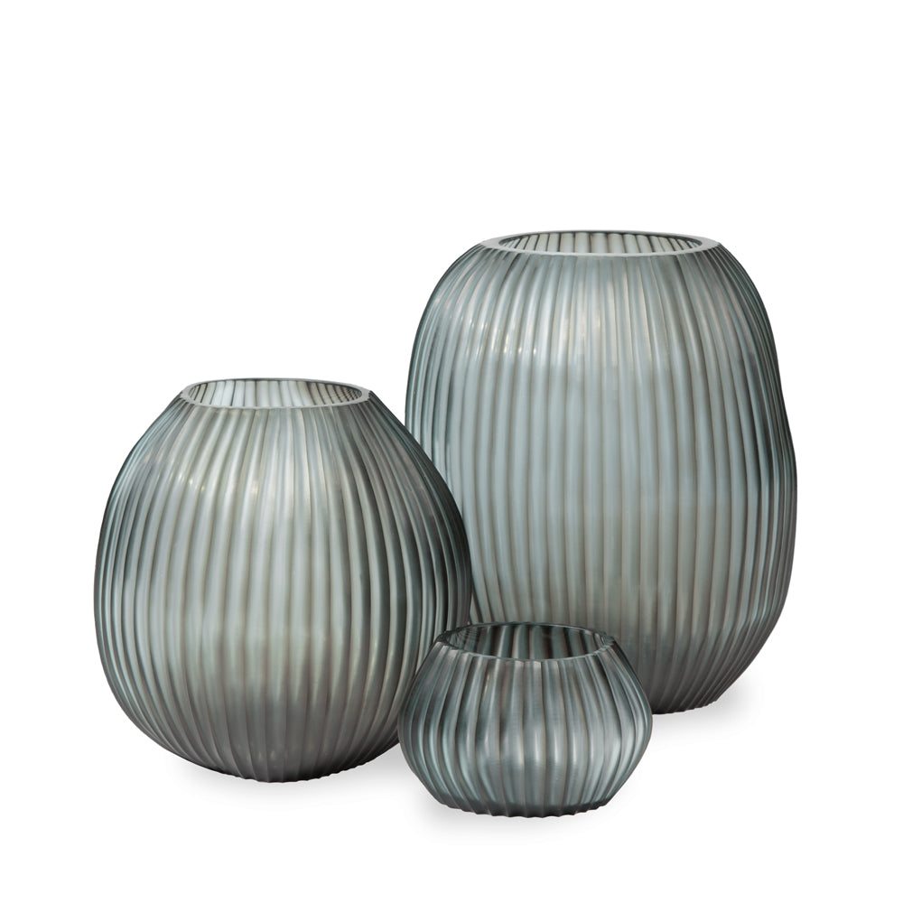 Guaxs, Vasen & Teelicht NAGAA, indigo/smokegrey