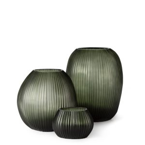 Guaxs, Vasen & Teelicht NAGAA, light steelgrey/black steelgrey
