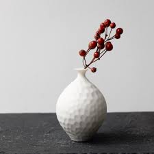 Mini-Vase aus Porzellan, Handgemacht in Japan
