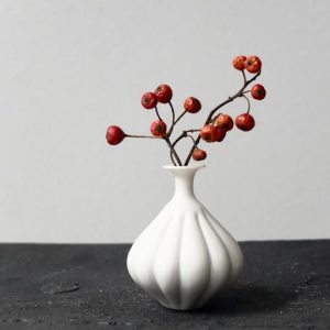 Mini-Vase aus Porzellan, Handgemacht in Japan