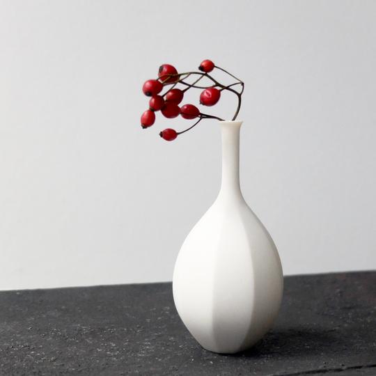 Mini-Vase aus Porzellan, Handgemacht in Japan